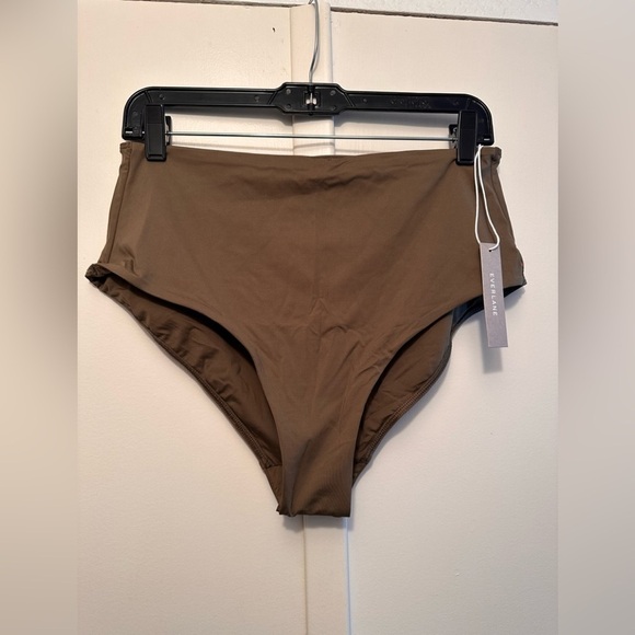 EVERLANE The High-Rise Hipster Bottom Beech NWOT Large - Picture 3 of 9